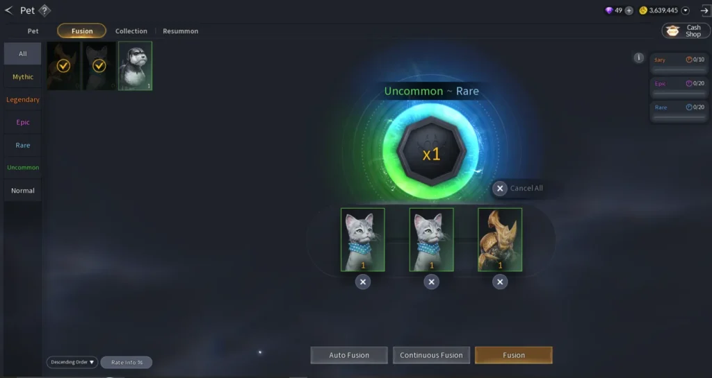 ระบบสัตว์เลี้ยง Cabal Red